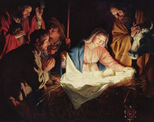 "Adoration of the Shepherds" by Gerard van Honthorst, 1622