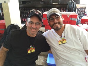 Two great Concordians, Michael and Arnold, are stylin' in the glasses we're sharing with the folks of Accra.